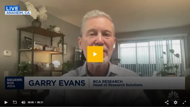 Garry Evans, Head of Research Solutions at BCA Research, appears live on CNBC’s Squawk Box